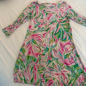 Lilly Pulitzer Ophelia Swing Dress Multi Croc My World Size Medium